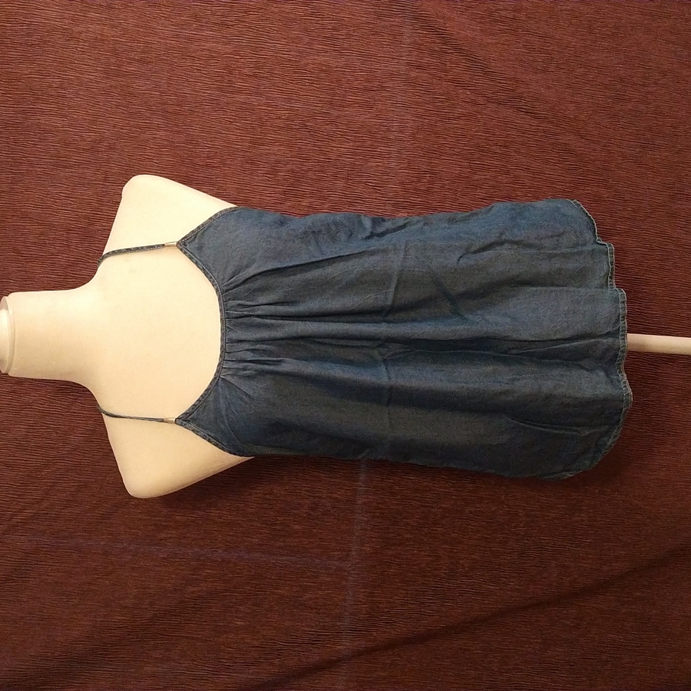 Denim Sleeveless Shirt